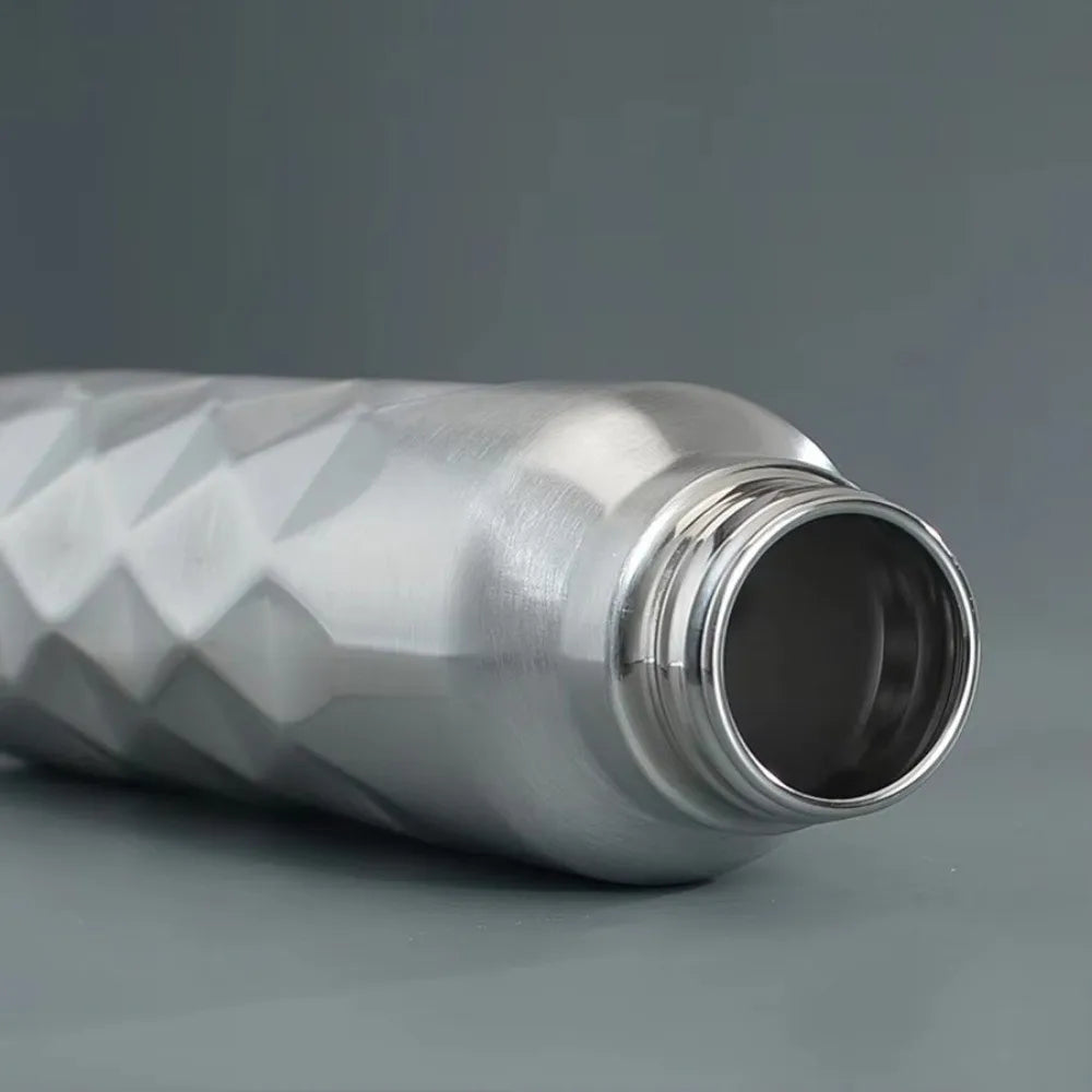 1000ML Water Bottle Stainless Steel Large Capacity Water Sport Bottle Single-Wall Leak-Proof Sport Flask For Fitness Gym Camping