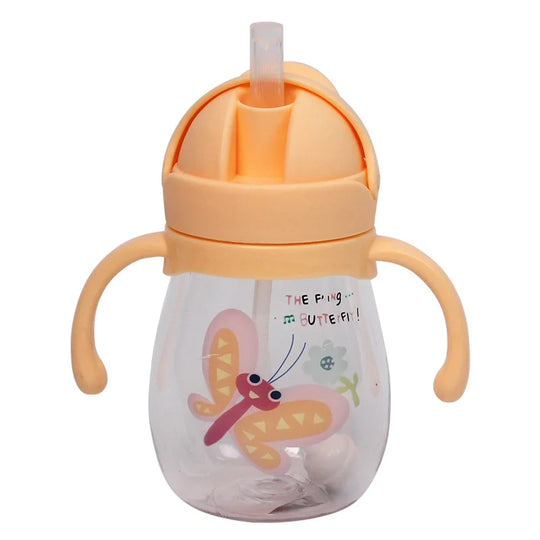 Baby Water Cup Straw Cute Anti-Choking Kindergarten Children Water Cup With Gravity Ball Duckbill Cup Infant Drinking Cup