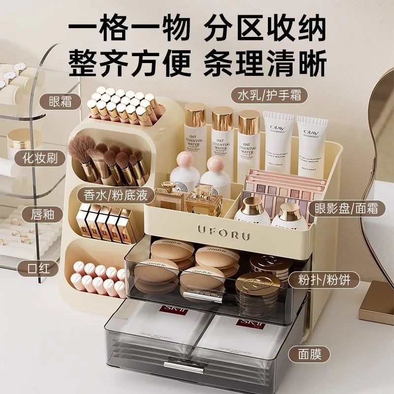 Boîte de rangement cosmétiques anti-poussière – Vue principale