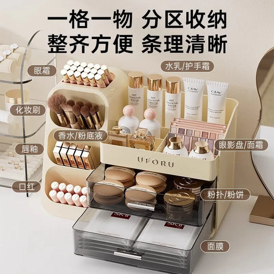 Boîte de rangement cosmétiques anti-poussière – Vue principale
