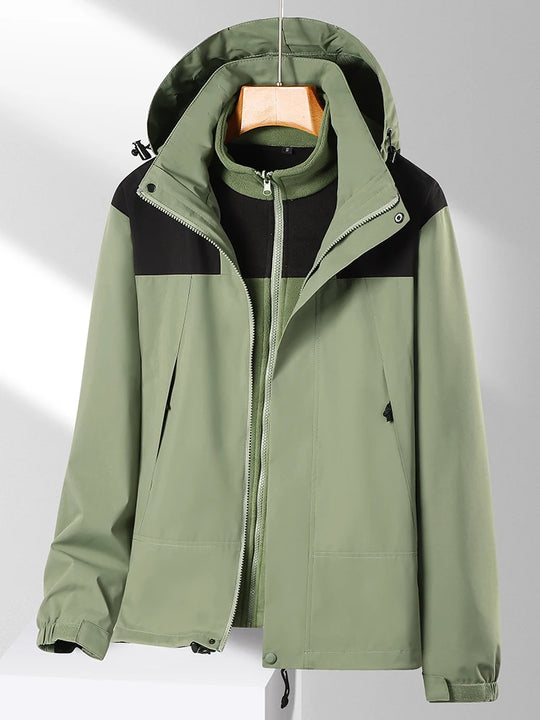 Veste 3 en 1 homme femme imperméable randonnée – Vue principale