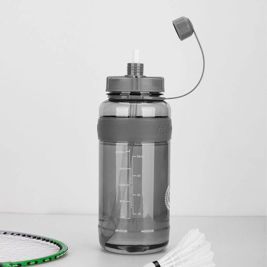 New Sport Water Bottle BPA Free Sport Drinking Water Bottle with Straw 1L 2L Plastic Water Drinking Bottle for Water