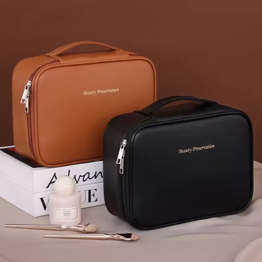 Trousse maquillage double couche grande capacité – Vue principale