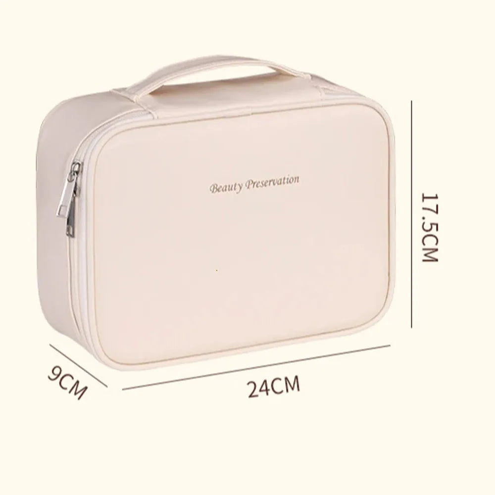 Trousse maquillage double couche grande capacité – Vue principale