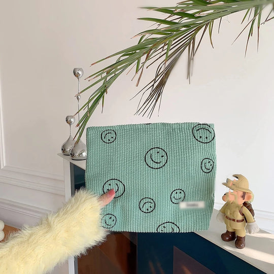 Trousse de maquillage en velours côtelé – Vue principale