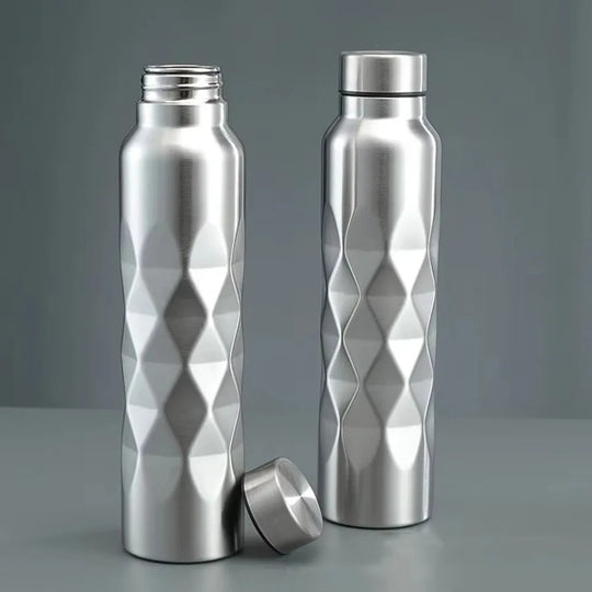 1000ML Water Bottle Stainless Steel Large Capacity Water Sport Bottle Single-Wall Leak-Proof Sport Flask For Fitness Gym Camping