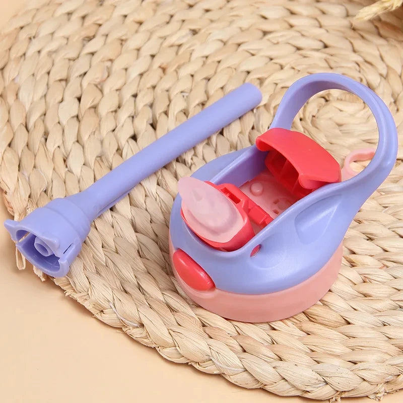 SpongeBobs Water Bottle Children Drinking Bottles with Straw Cartoon Letter A-z Portable Drinking Cup Boys Summer Gym Sports Jug