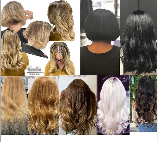 Advanced V Light Hair Extensions Kit Tape-In Extensions with High-Tech UV Machine and Glue for Quality Salon Use Seamless Hair