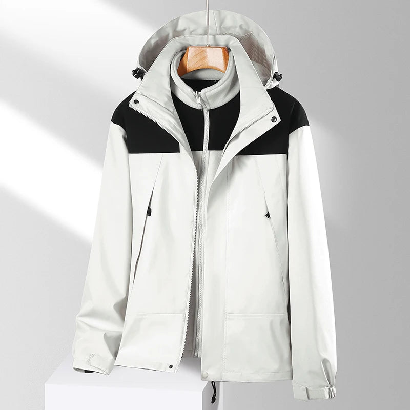 Veste 3 en 1 homme femme imperméable randonnée – Vue principale