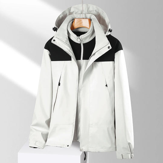 Veste 3 en 1 homme femme imperméable randonnée – Vue principale