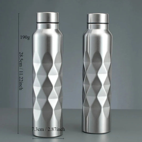 1000ML Water Bottle Stainless Steel Large Capacity Water Sport Bottle Single-Wall Leak-Proof Sport Flask For Fitness Gym Camping