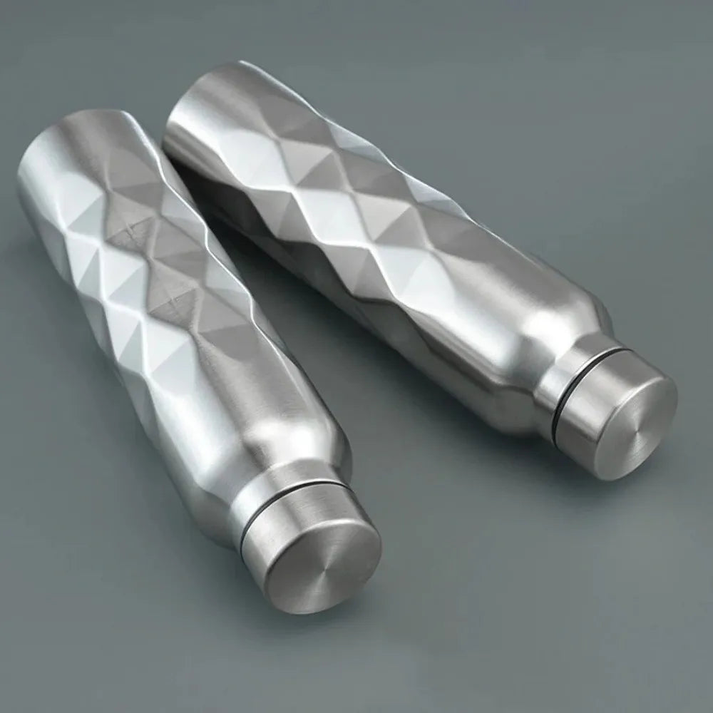 1000ML Water Bottle Stainless Steel Large Capacity Water Sport Bottle Single-Wall Leak-Proof Sport Flask For Fitness Gym Camping