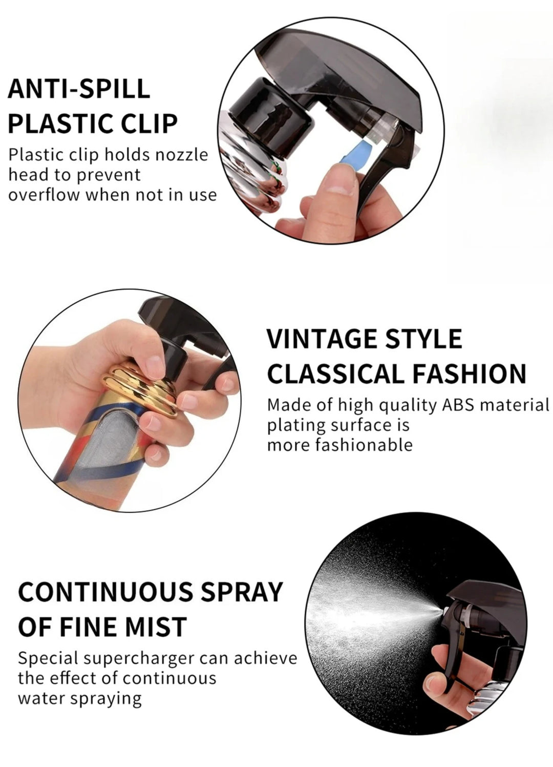 Water Sprayer for Hair Salon Hairdressing Spray Bottle Professional Barber Hairdresser Haircut Tools Barbershop Styling Accessor