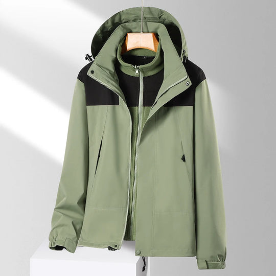 Veste 3 en 1 homme femme imperméable randonnée – Vue principale
