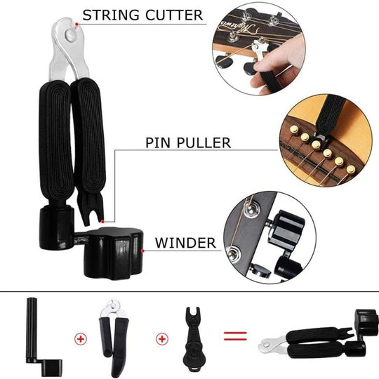 Kit accessoires guitare accordeur électronique – Vue principale