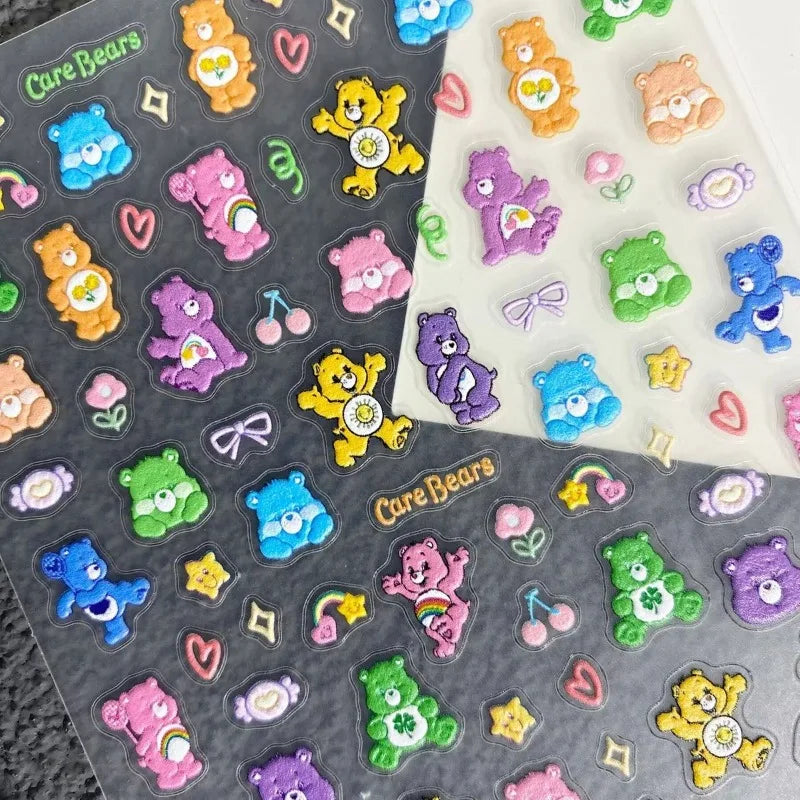 Stickers ongles 3D Care Bears nail art DIY – Vue principale