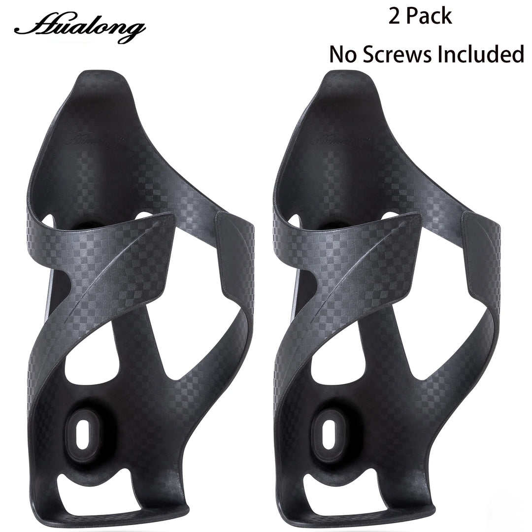 HUALONG Bike Water Bottle Holder Nylon Add Carbon Fiber Water Bottle Cage Road MTB Gravel Bikes Bicycle Water Bottl Drink Cup Ho