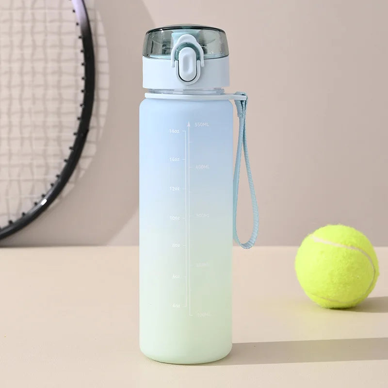 DIY 600ML Sport Bottle LOGO Name Customized Print Summer Plastic Cup Water Container Outdoor Travel Easy Take PP Full Safety