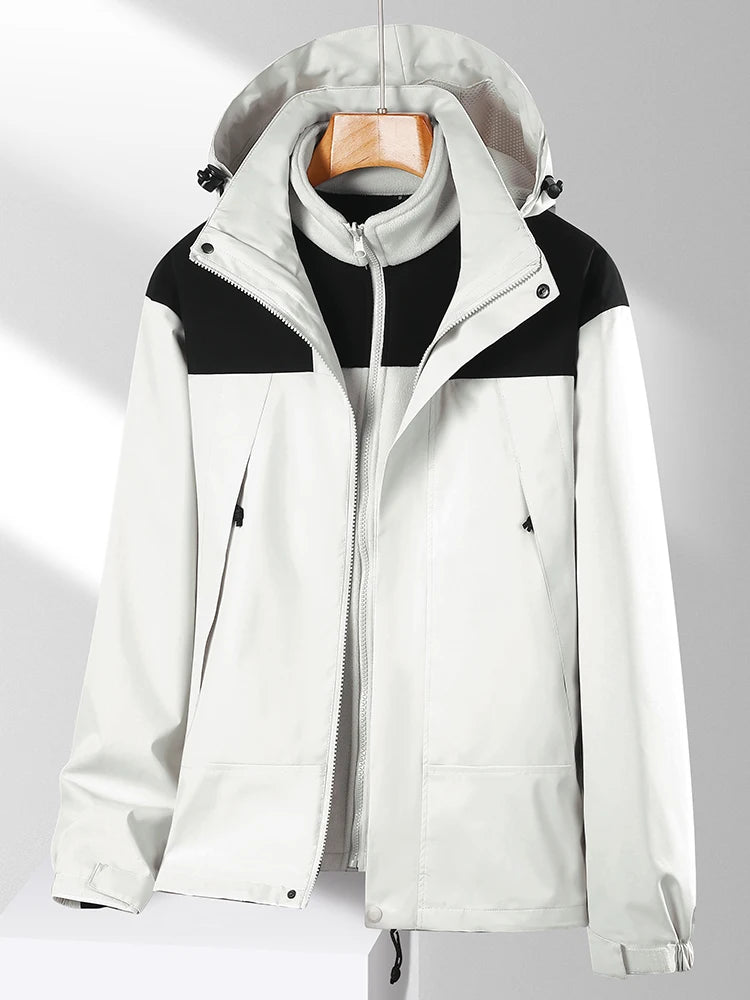Veste 3 en 1 homme femme imperméable randonnée – Vue principale