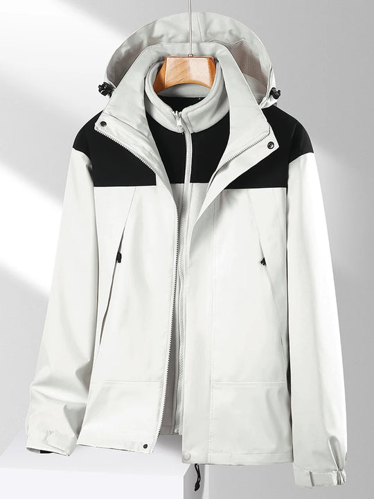 Veste 3 en 1 homme femme imperméable randonnée – Vue principale