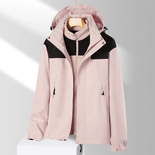 Veste 3 en 1 homme femme imperméable randonnée – Vue principale