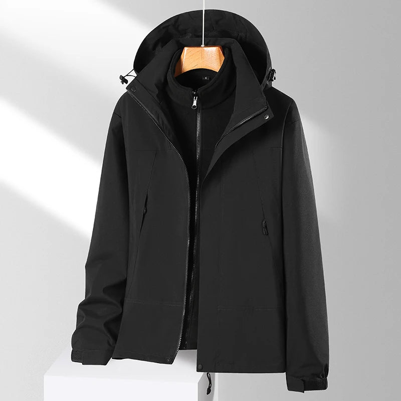 Veste 3 en 1 homme femme imperméable randonnée – Vue principale