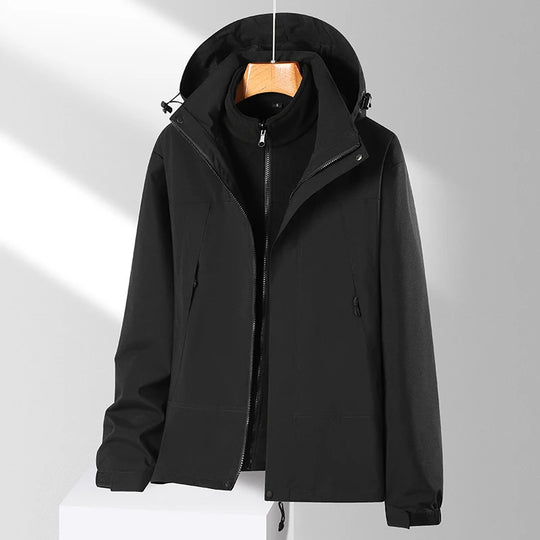 Veste 3 en 1 homme femme imperméable randonnée – Vue principale
