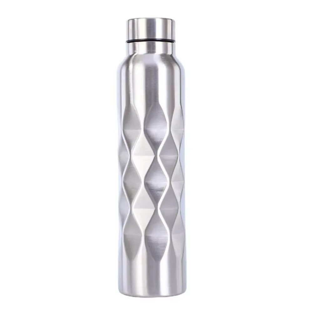 1000ML Water Bottle Stainless Steel Large Capacity Water Sport Bottle Single-Wall Leak-Proof Sport Flask For Fitness Gym Camping