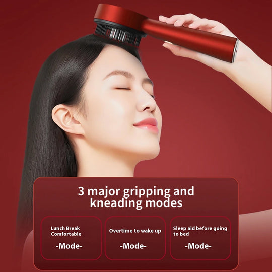 Electric Hair Massage Comb Vibration Microcurrent Scalp Massager Hair Growth Red Light Anti Hair Loss Receding Hairline Brush