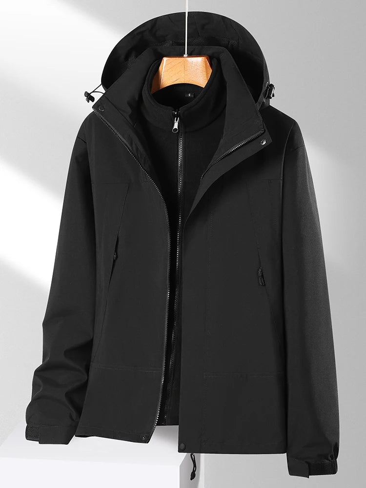 Veste 3 en 1 homme femme imperméable randonnée – Vue principale