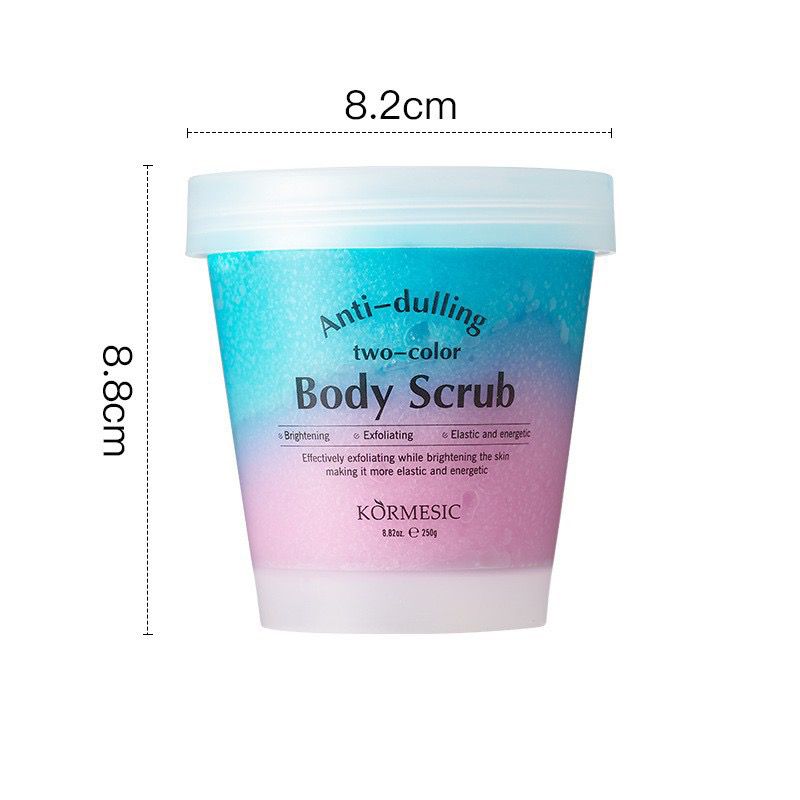 Gommage Corps Bicolore Anti-Terne KORMESIC 250g — Bleu et Rose
