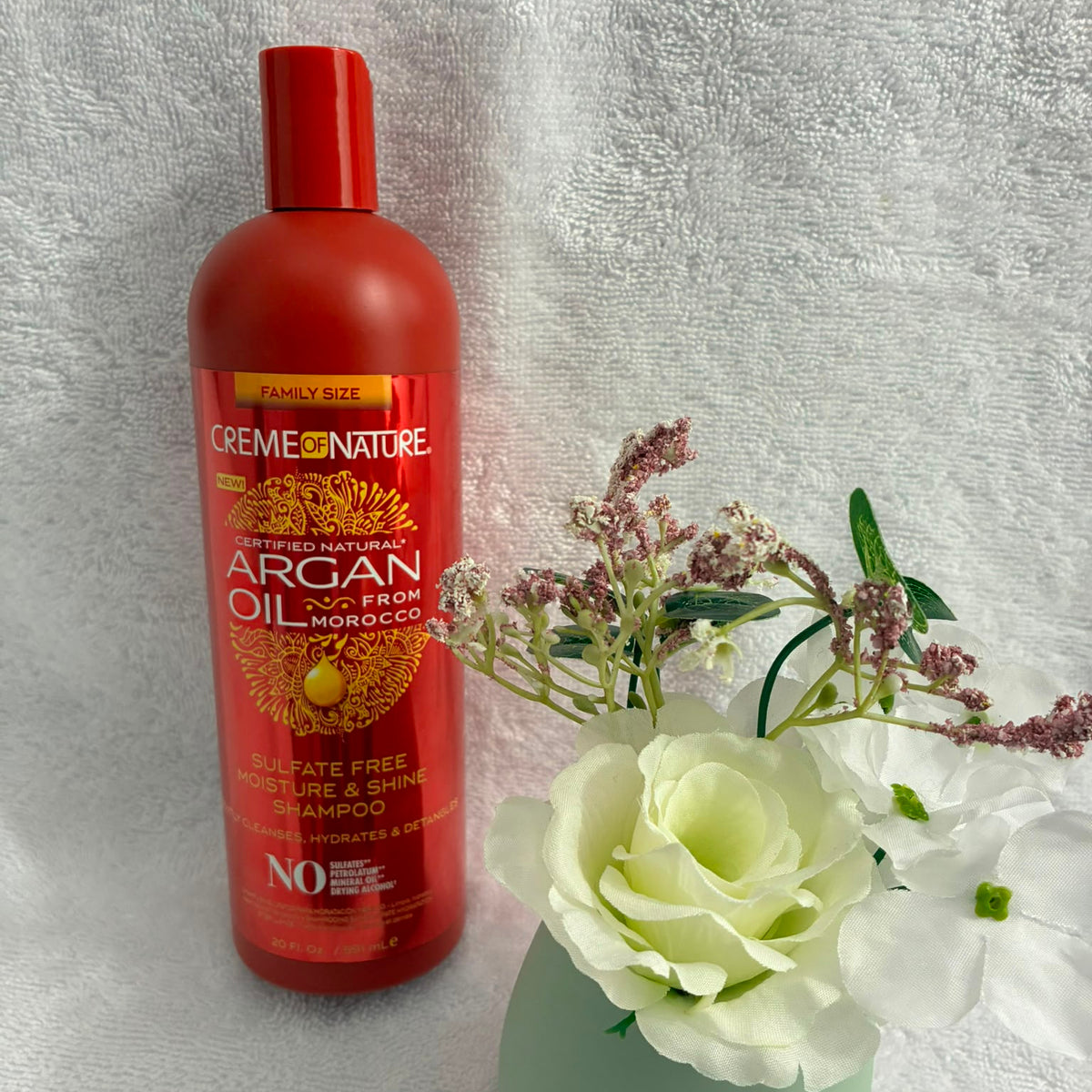 Creme of Nature Argan Oil Moisture & Shine Shampoo Format Familial