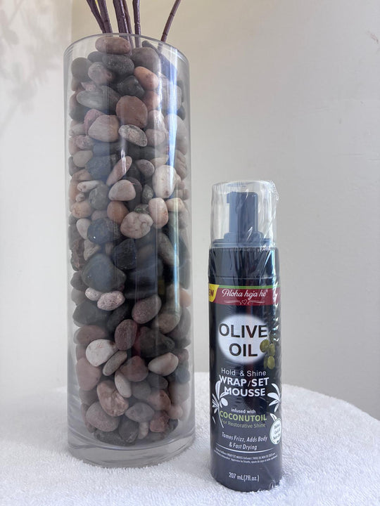 Aloha heja he Olive Oil Hold &amp; Shine Wrap/Set Mousse 207 mL