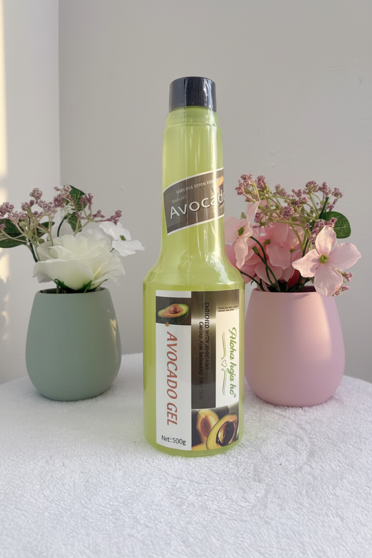 Aloha Heja He Avocado &amp; Castor Oil Styling Gel 500g – Strong Hold for Natural Hair