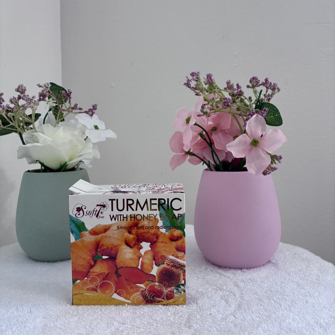 Ssoft Shop Savon Curcuma et Miel pour peau douce et lumineuse