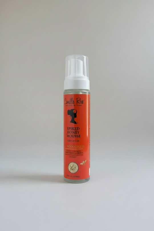 Camille Rose Spiked Honey Mousse – Front Angle, Minimal White Studio
