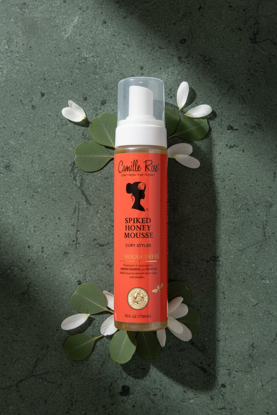 Camille Rose Spiked Honey Mousse – Top-Down Angle, Spa Botanical