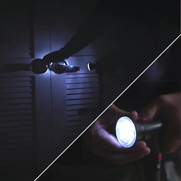 Canne de marche pliante télescopique LED avec alarme — Cadeau idéal pour seniors