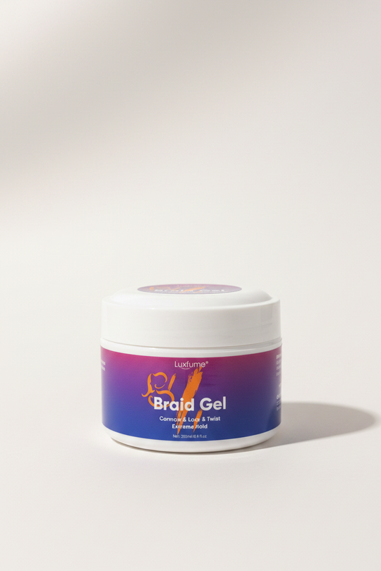 Luxfume Braid Gel – Front Facing, Minimal Luxury