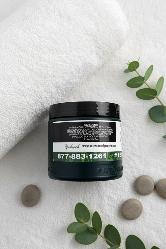 Pure O Natural – Top-Down Angle, Spa Background